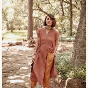 Oddbird Co Aydin house dress - Canyon Rose small